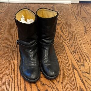 Madewell Black Leather Motorcycle Boots